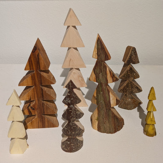 Gran i olika träslag