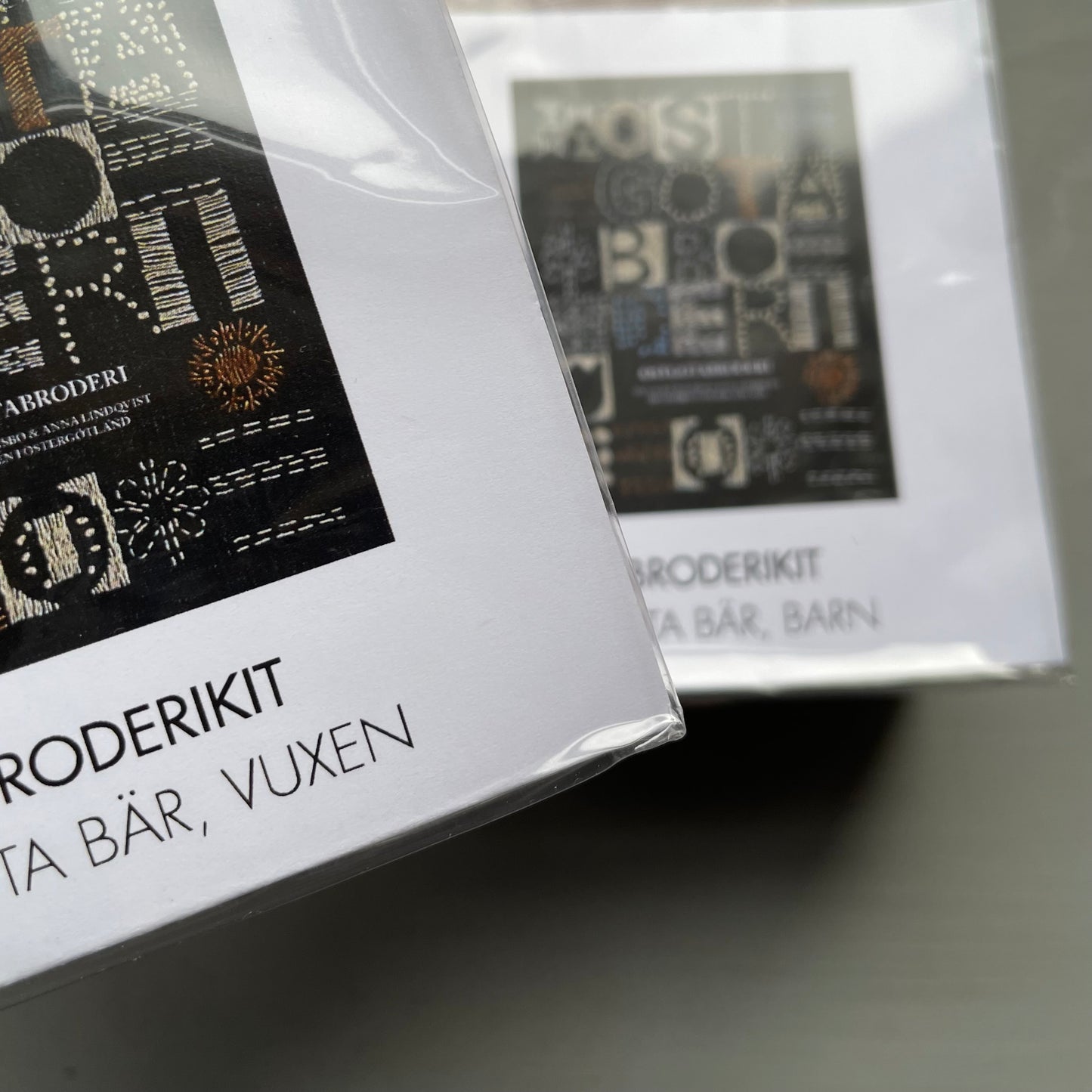 Bär, hätta, broderikit
