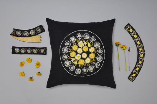 Maskros, halsband, broderikit