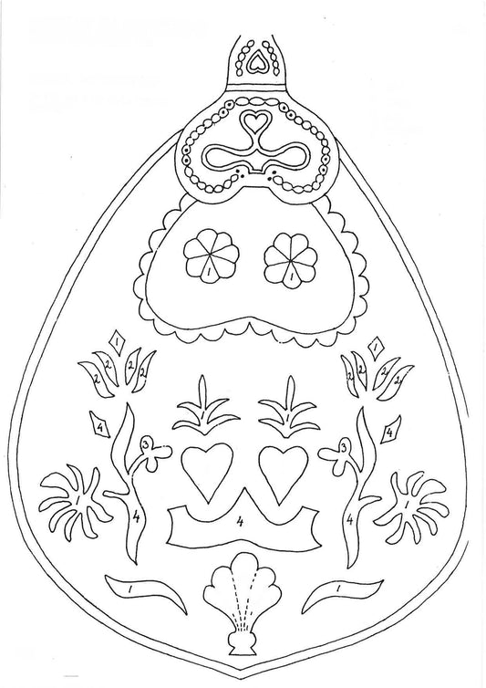 Sömnadsbeskrivning kjolväska från Östergötland