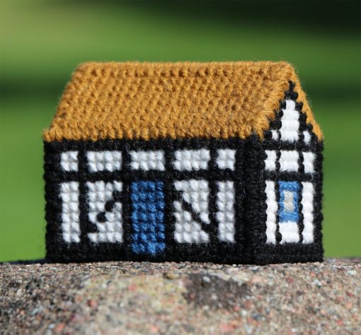Embroidery kit Half-timbered house DIY