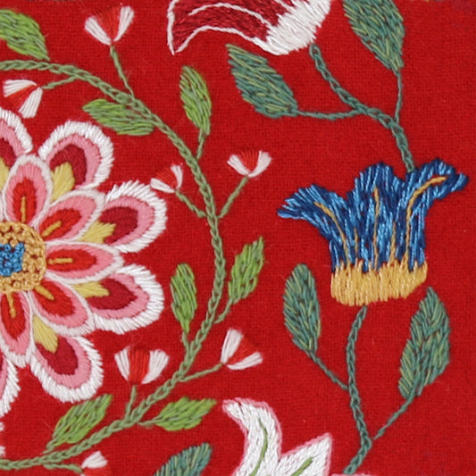 Rowan berries, embroidery kit pillow