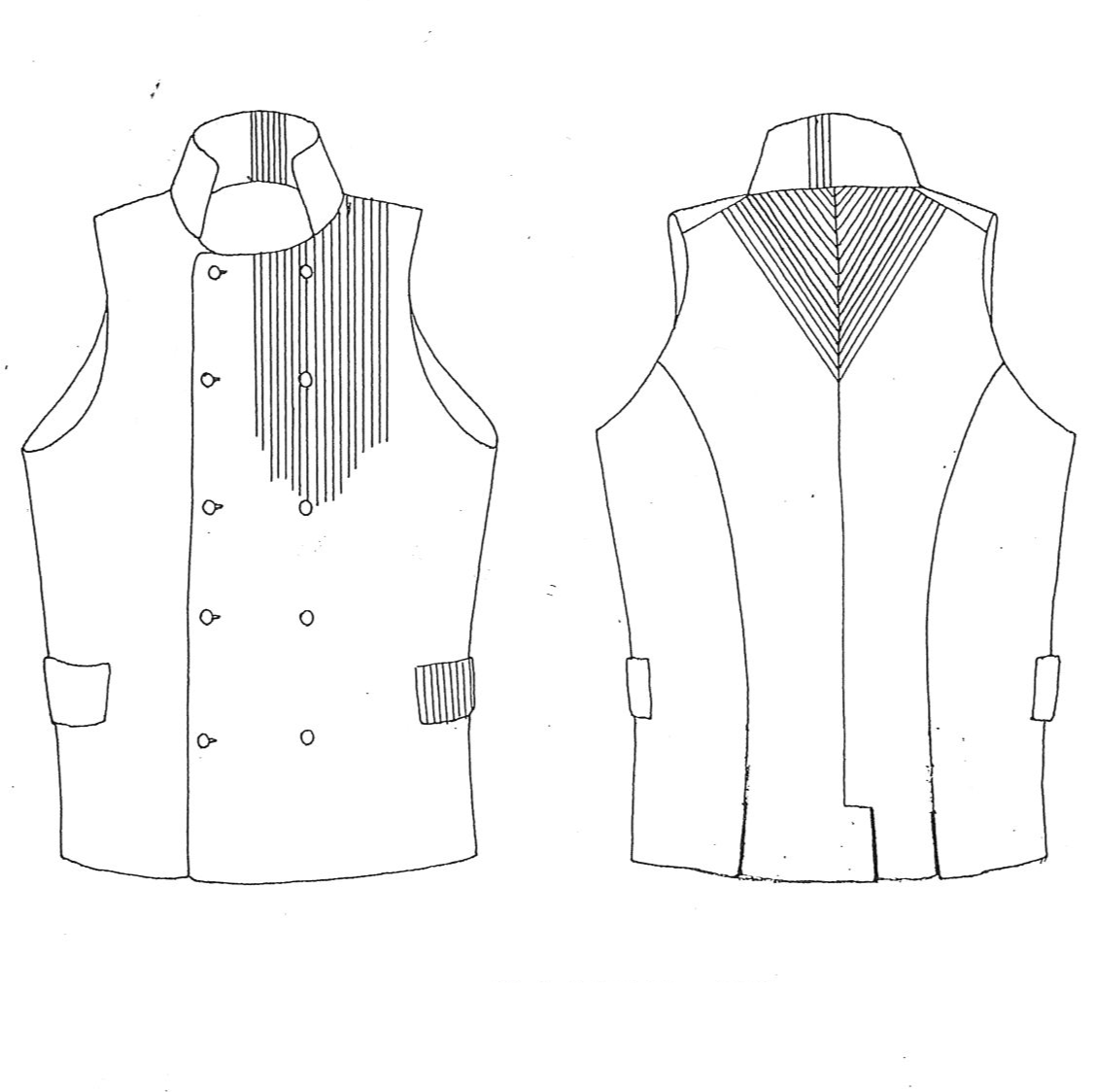 Pattern & sewing instructions Skedevi Men's Vest