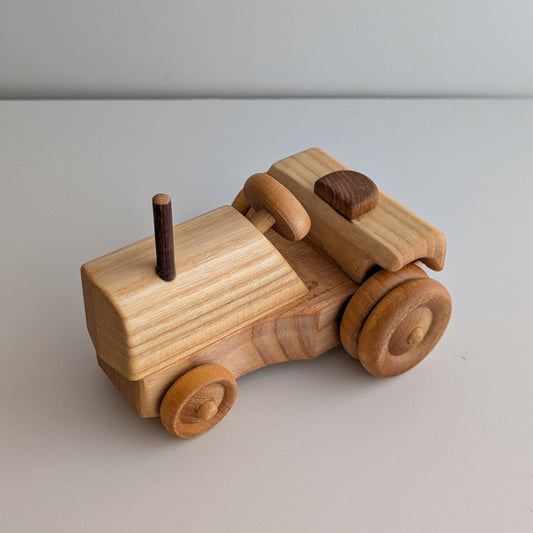 Wooden tractor