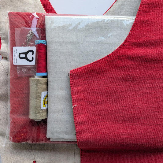 Vånga livstycke materialförpackning med sömadsbeskrivning