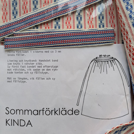 Kinda sommarförkläde materialförpackning