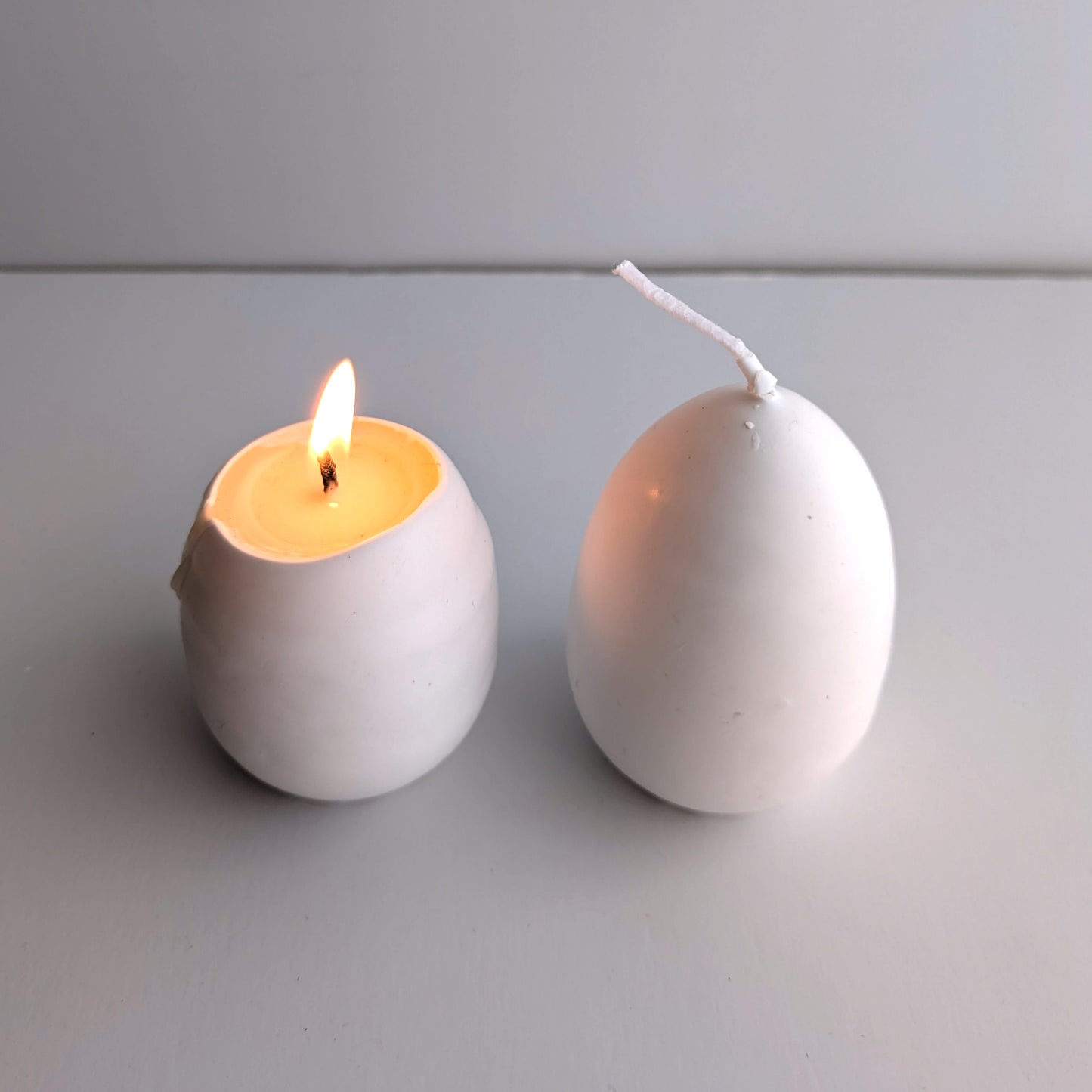 Egg candles with yolks