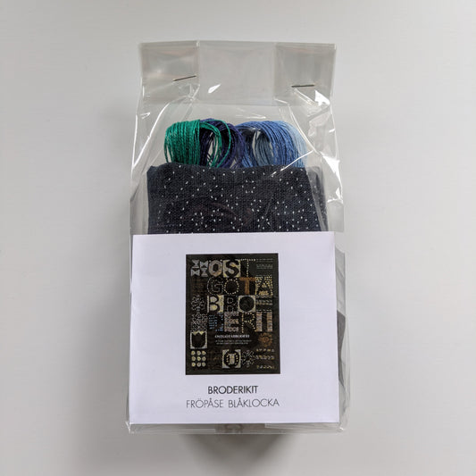 Blåklocka, fröpåse, broderikit