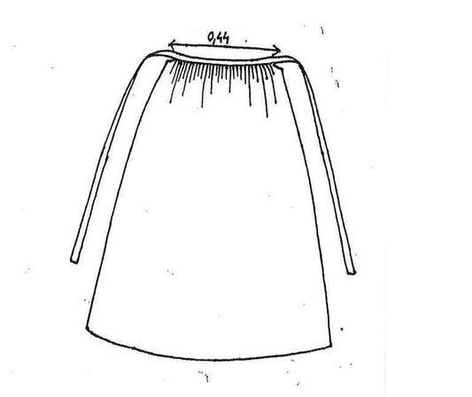 Sömnadsbeskrivning Skedevi Förkläde
