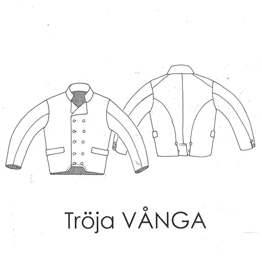 Mönster och sömnadsbeskrivning Vånga Tröja herr