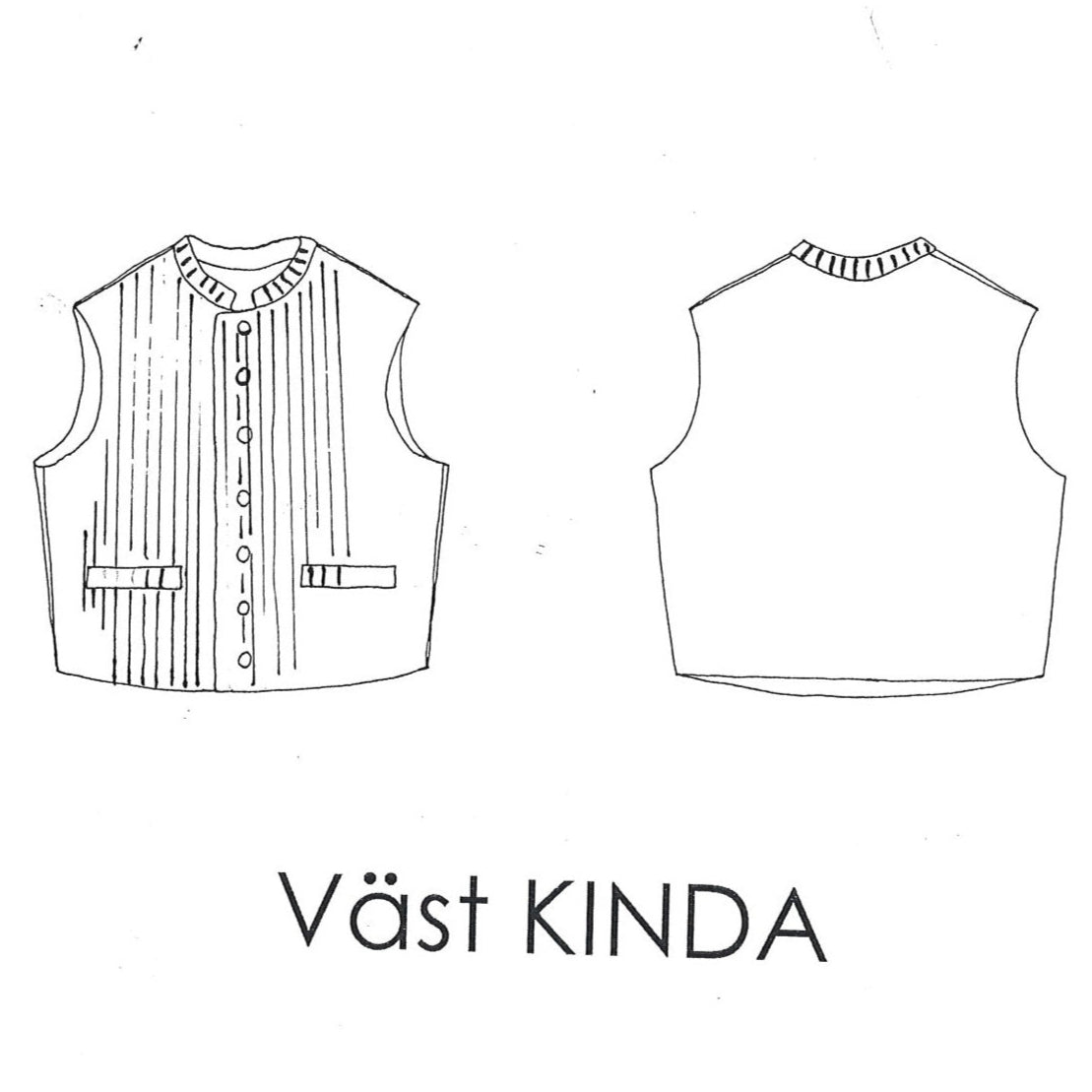 Pattern & sewing instructions Kinda Vest men's