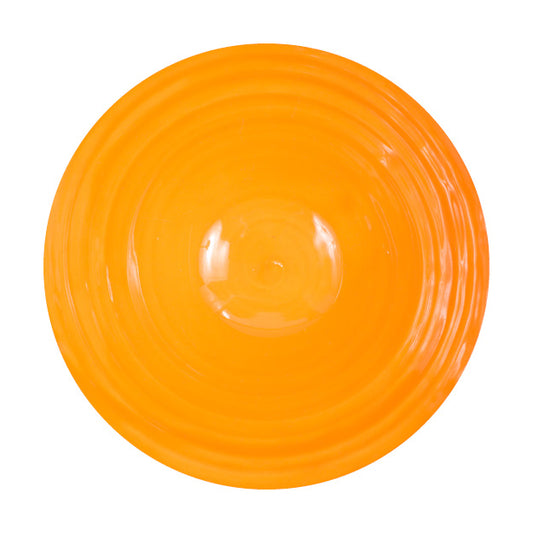 Earthenware bowl with gold rim