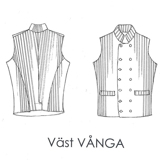 Mönster & sömnadsbeskrivning Vånga Väst herr
