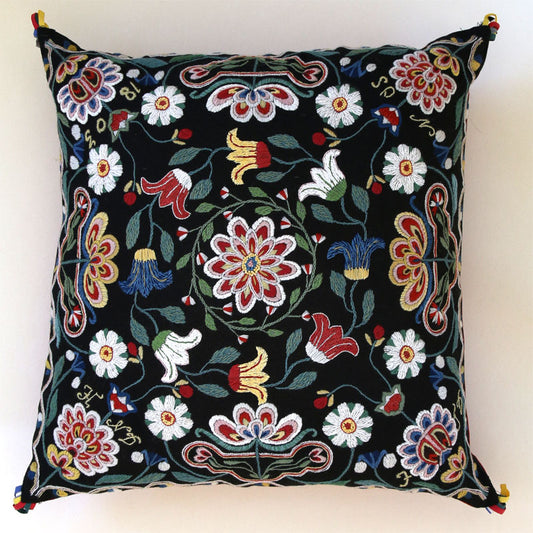 Rowan berries, embroidery kit pillow