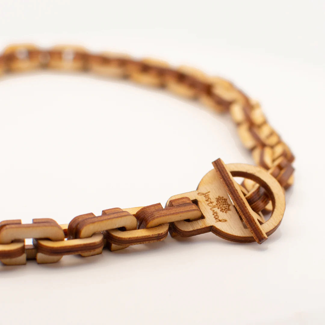 Link trälänk grov, armband