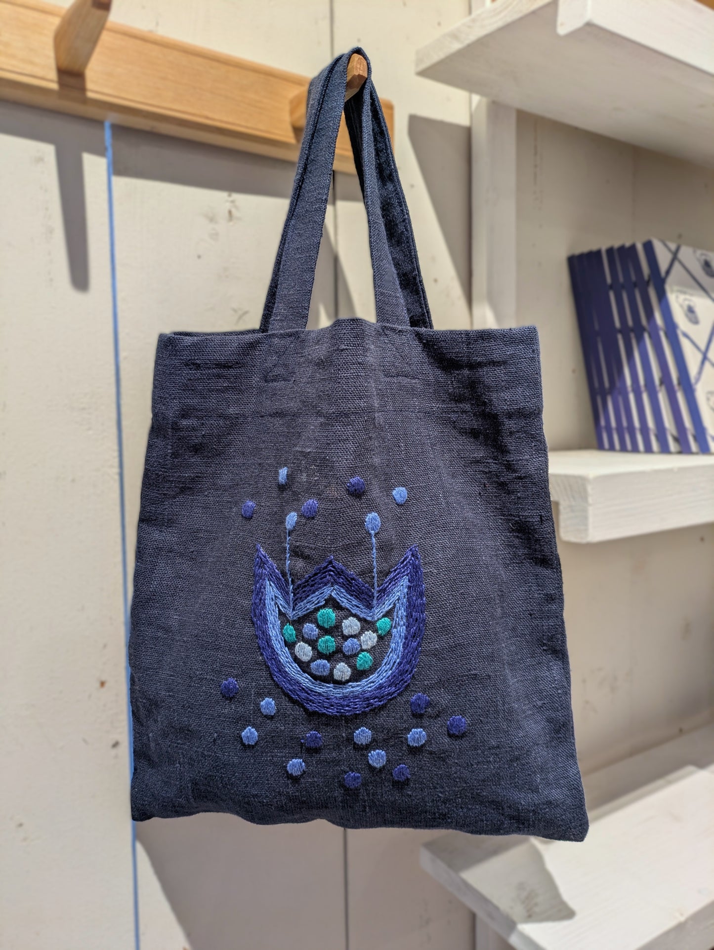 Blåklocka, fröpåse, broderikit