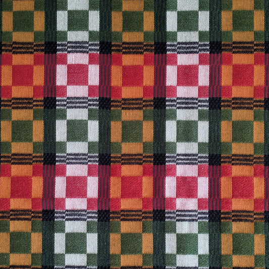 Handvävd duk i Östgötadräll 107 x 107cm