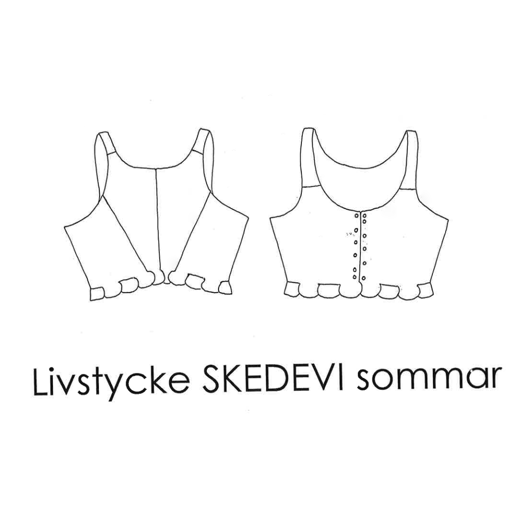 Mönster och sömnadsbeskrivning Skedevi sommar/vinter-livstycke