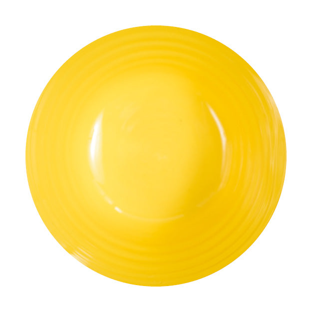 Earthenware bowl with gold rim