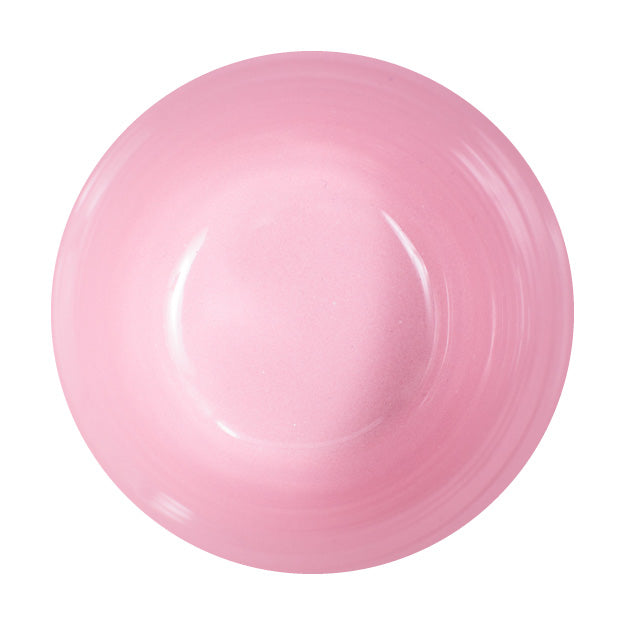 Earthenware bowl with gold rim