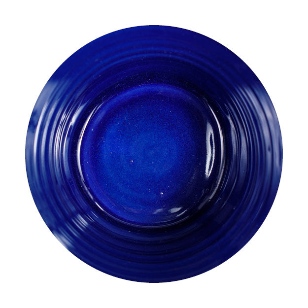 Earthenware bowl with gold rim