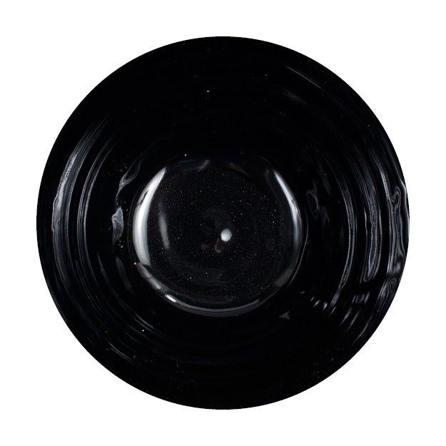 Earthenware bowl with gold rim