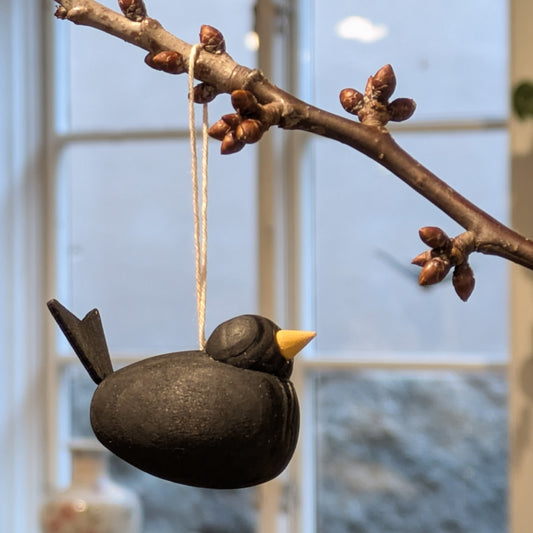 Träfågel hänge